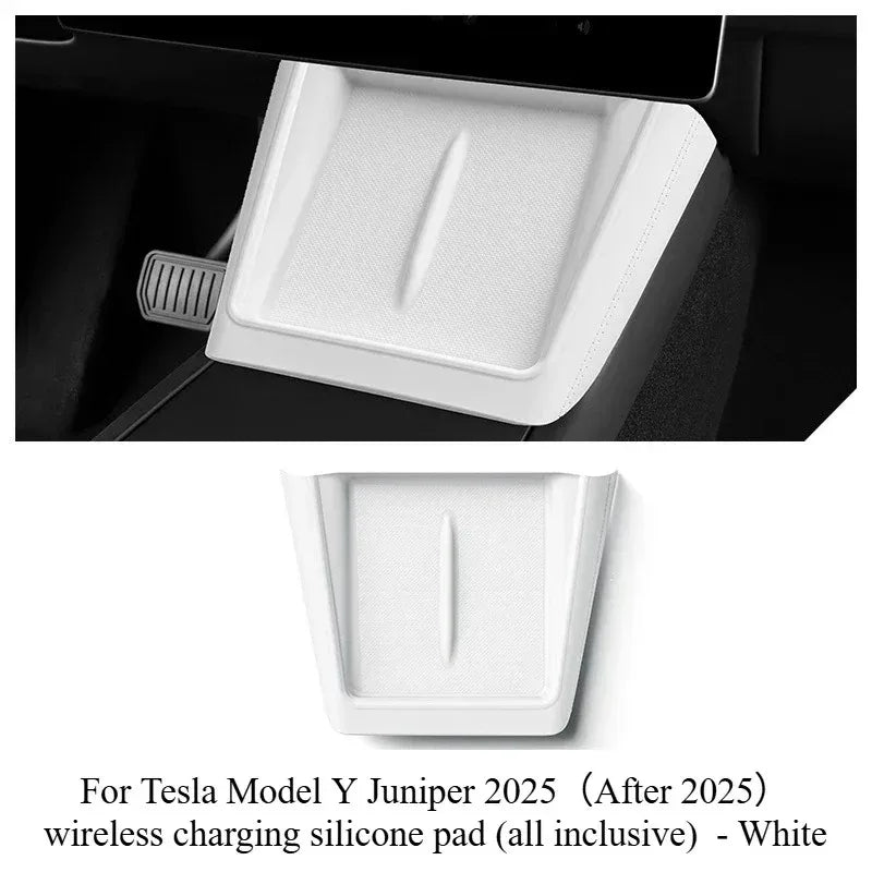 Non-Slip Wireless Charging Pad Mat for Tesla Model Y (2025-2026)