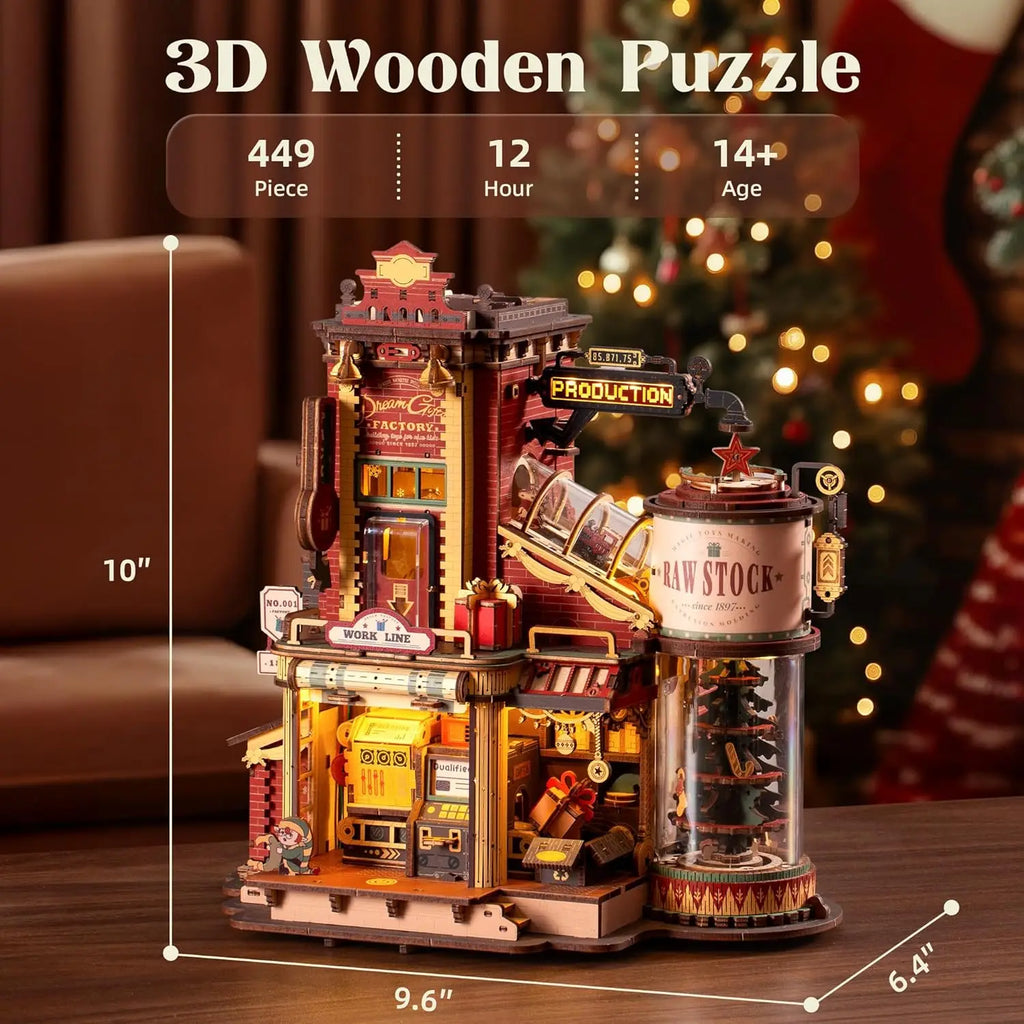 Rokr 3D Wooden Music Box Puzzle Kit, Build-It-Yourself Model - view 5