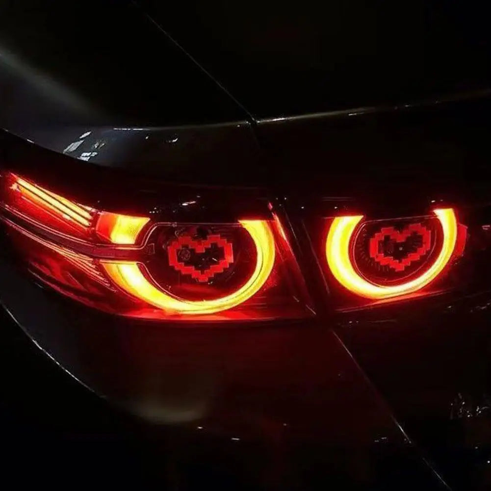 Pixel Heart Car Sticker - Waterproof Vinyl Decal for Vehicle - image 3