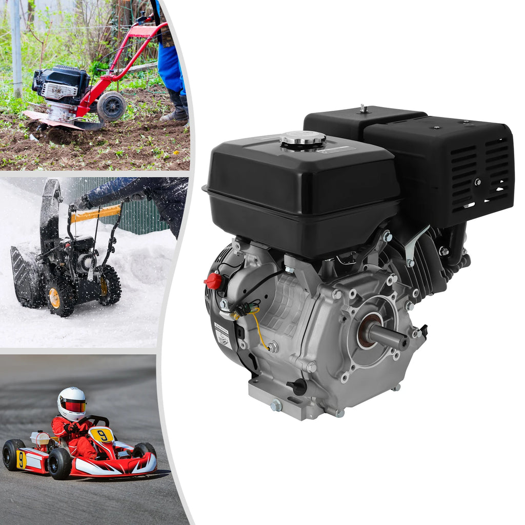 420cc 15HP Gas Engine, 4-Stroke OHV, Pull Start
