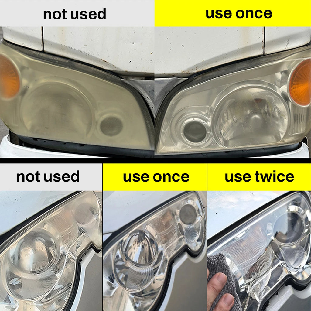 Headlight Restoration Liquid for Yellowed and Hazy Headlights