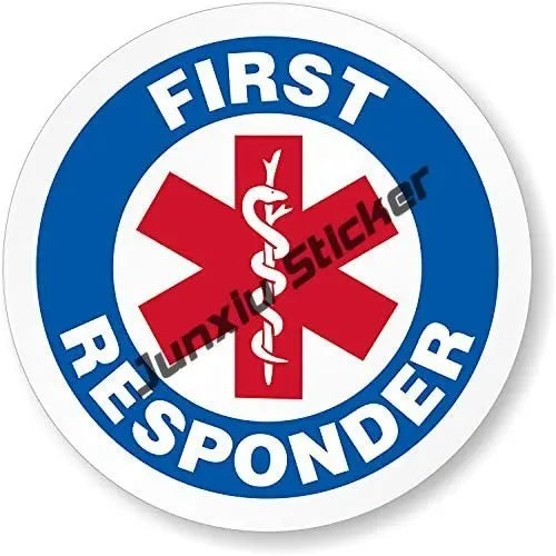 Reflective First Responder EMS Vinyl Decal