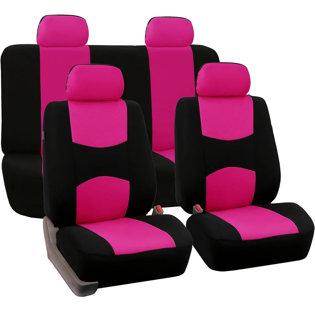 5seats universal car seat cover with interior cushion - suitable for cars trucks and SUVs - durable waterproof and easy to clean