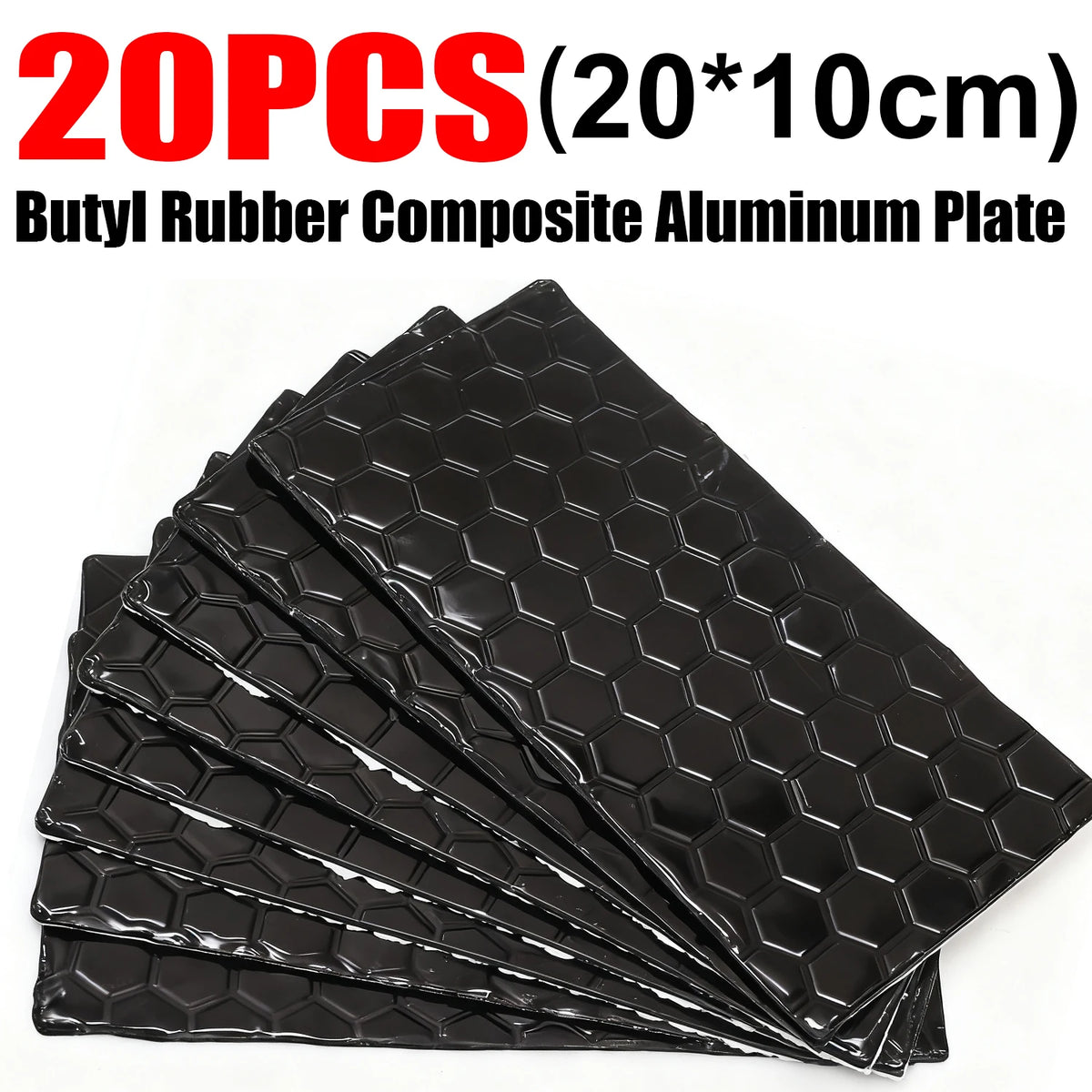 Butyl rubber sound deadener sheets, car noise insulation with aluminium facing