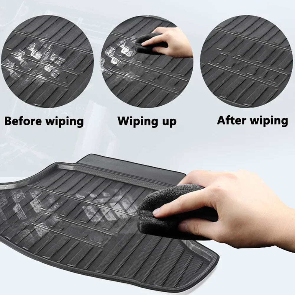 Car Trunk Mat for Chevrolet Equinox LT 2018~2024 2019 2020 Luggage Waterproof Rug Cargo Boot Pad Liner Carpet Cover Accessories