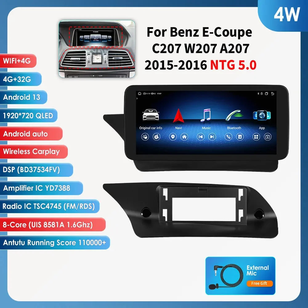 Android 13 Car Stereo for Mercedes-Benz E-Class C207 W207 A207 10.25 - image 16