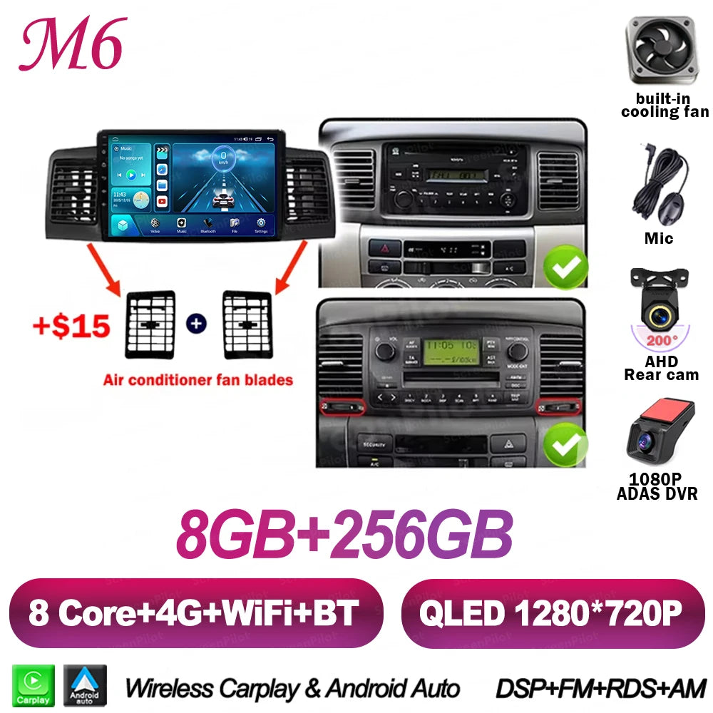 Android Car Multimedia Player for Toyota Corolla 2000-2006 - image 18