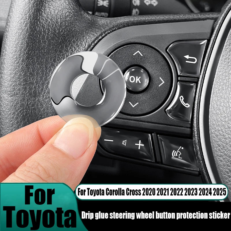 Steering Wheel Button Protector Sticker for Toyota Corolla Cross 2020-2025