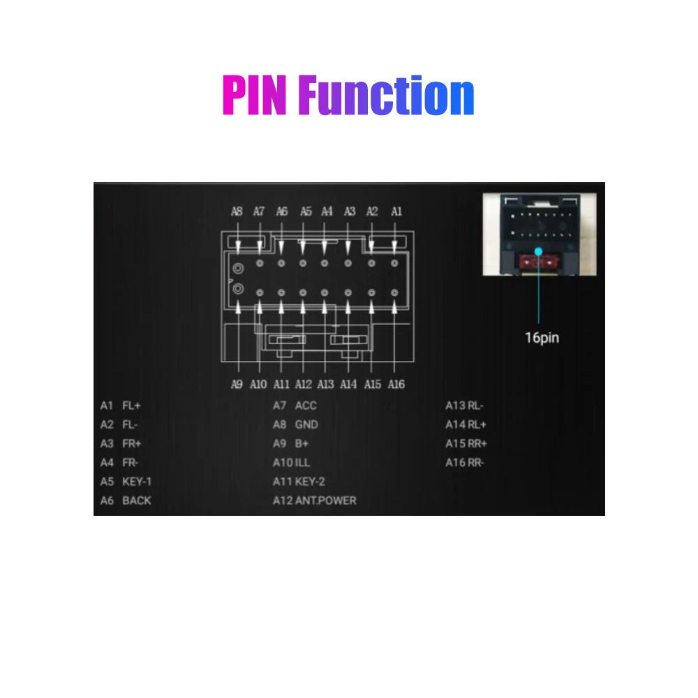 MP5 Player Power Cable Wiring Harness for Hyundai Kia Car Radio - image 2
