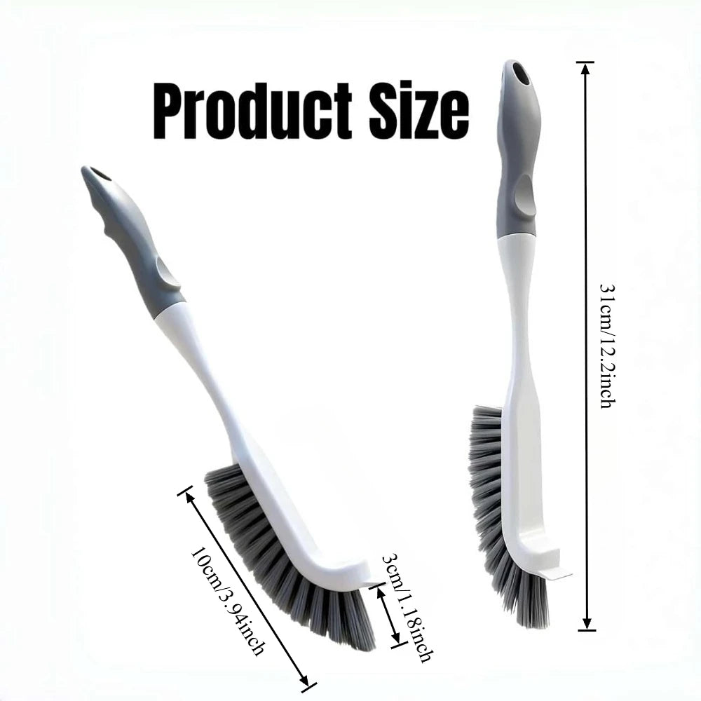 Stiff-Bristle Scrub Brush Set – Tile Grout & Sink Cleaning