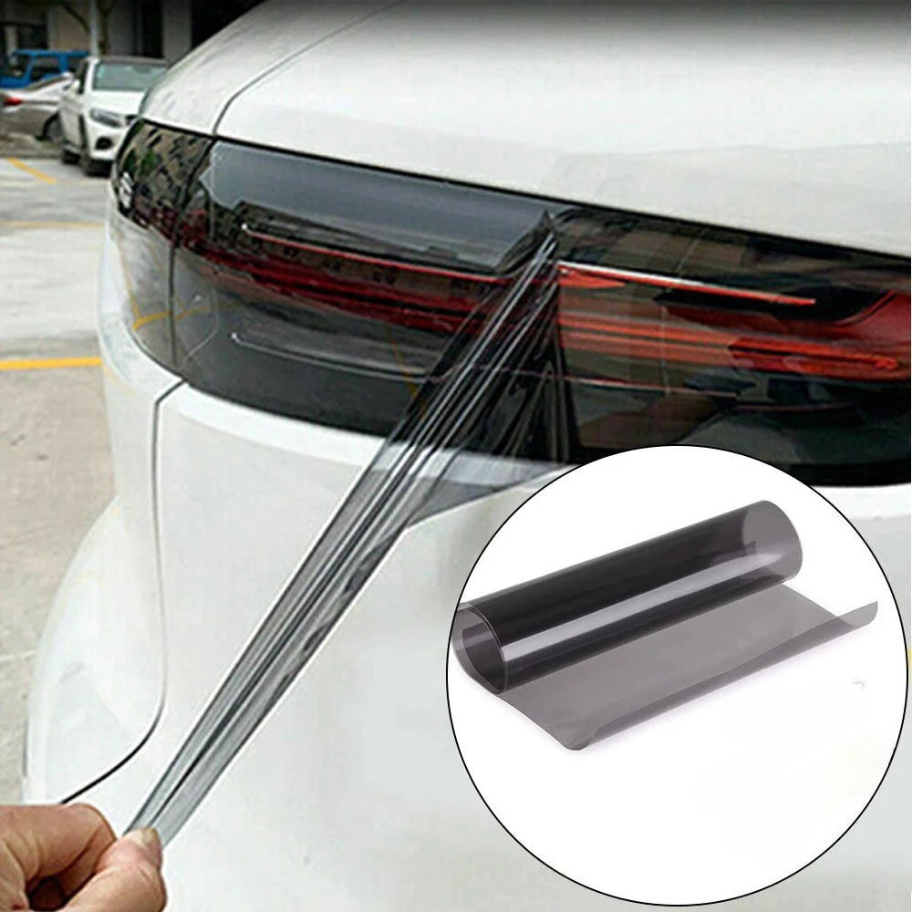 Car Headlight & Taillight Tint Film Self-Adhesive PVC Wrap 30x200cm