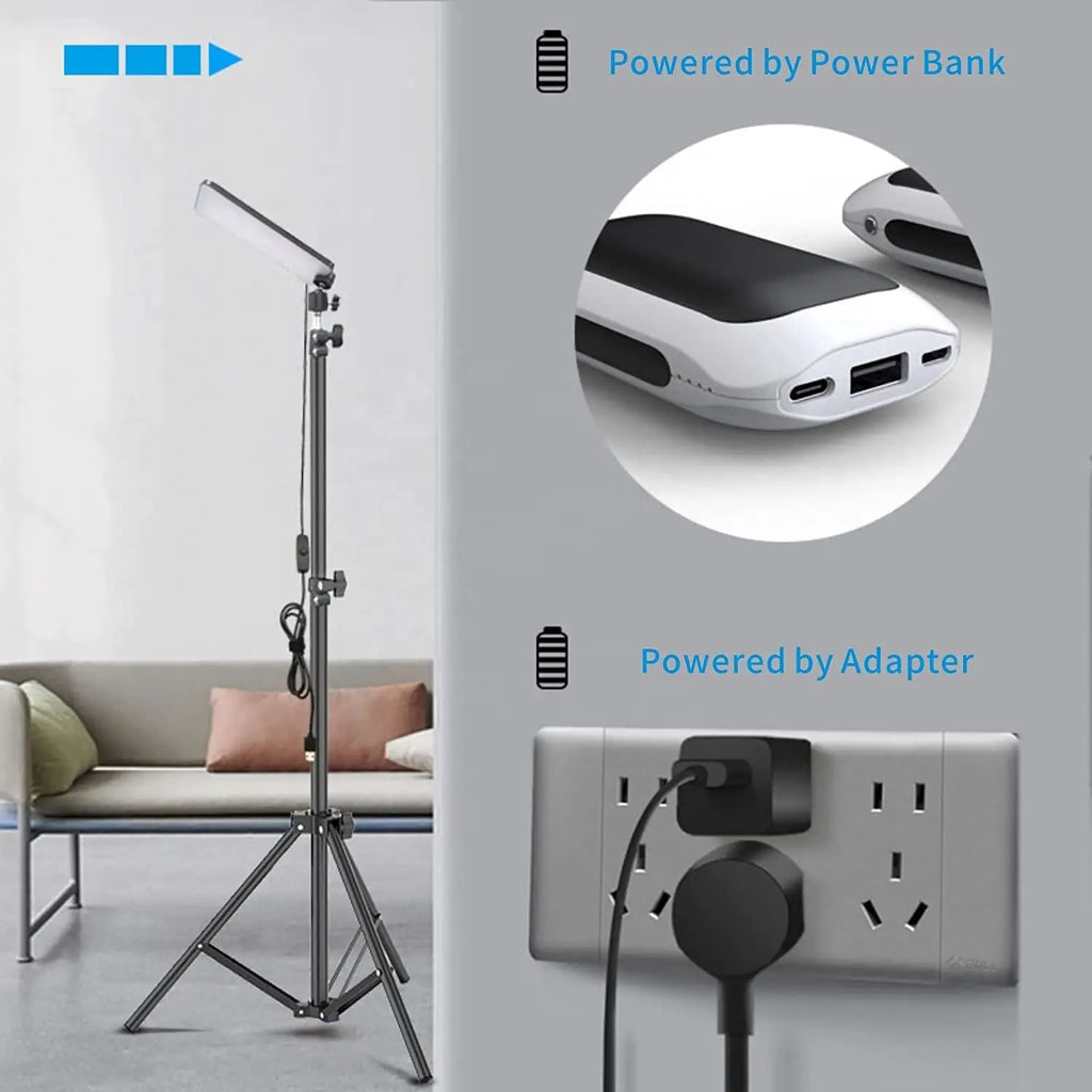 1680-Lumen Portable LED Work Light with Telescoping Tripod (USB)