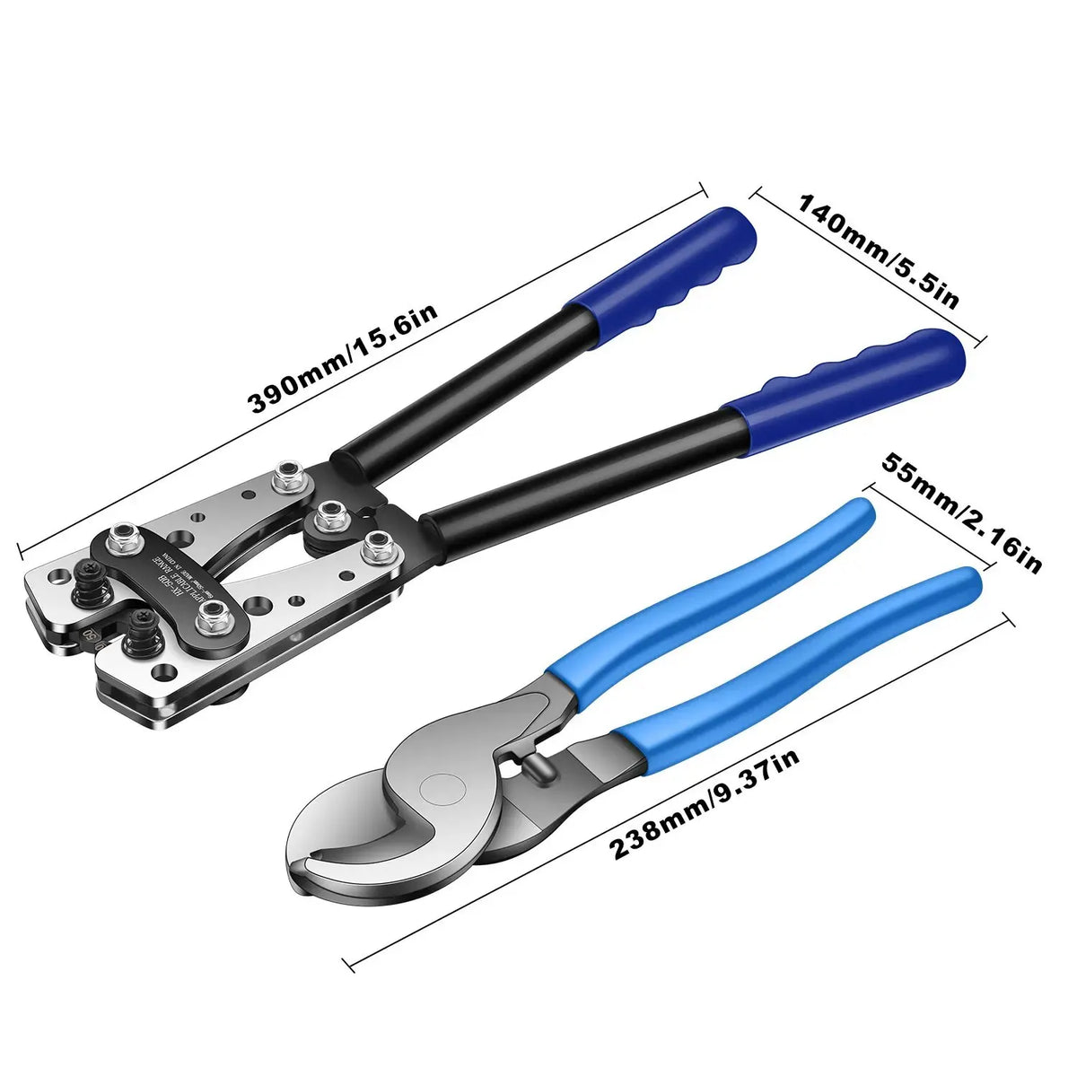 HX-50B Heavy Duty Battery Cable Lug Crimper 6-50mm² AWG 10-1/0 - image 5