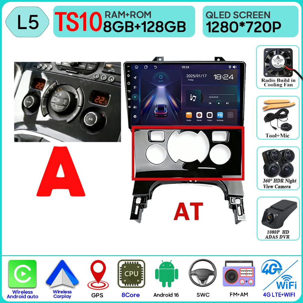 9-Inch Multimedia System for Peugeot 3008/5008 with CarPlay - image 11
