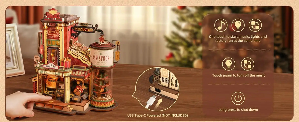 Rokr 3D Wooden Music Box Puzzle Kit, Build-It-Yourself Model - view 12