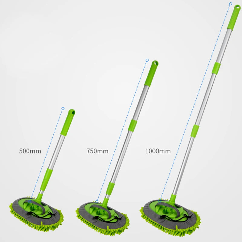 2-in-1 Telescoping Car Wash Mop and Chenille Wash Mitt