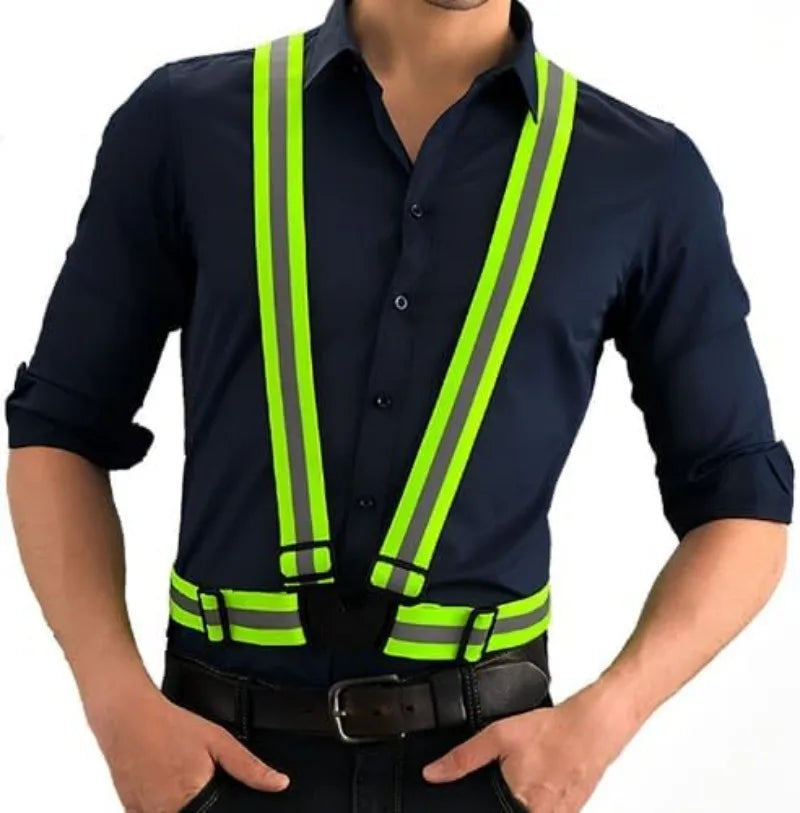 Reflective Safety Vest  - High Visibility Vest Adjustable Straps for Outdoor Jogging, Cycling, Walking and Riding