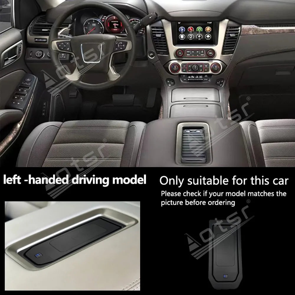 For GMC Sierra 1500/2500 2020-2022 Syrah Models Center Console Accessories Charging Pad Car Smart Accessories Modle