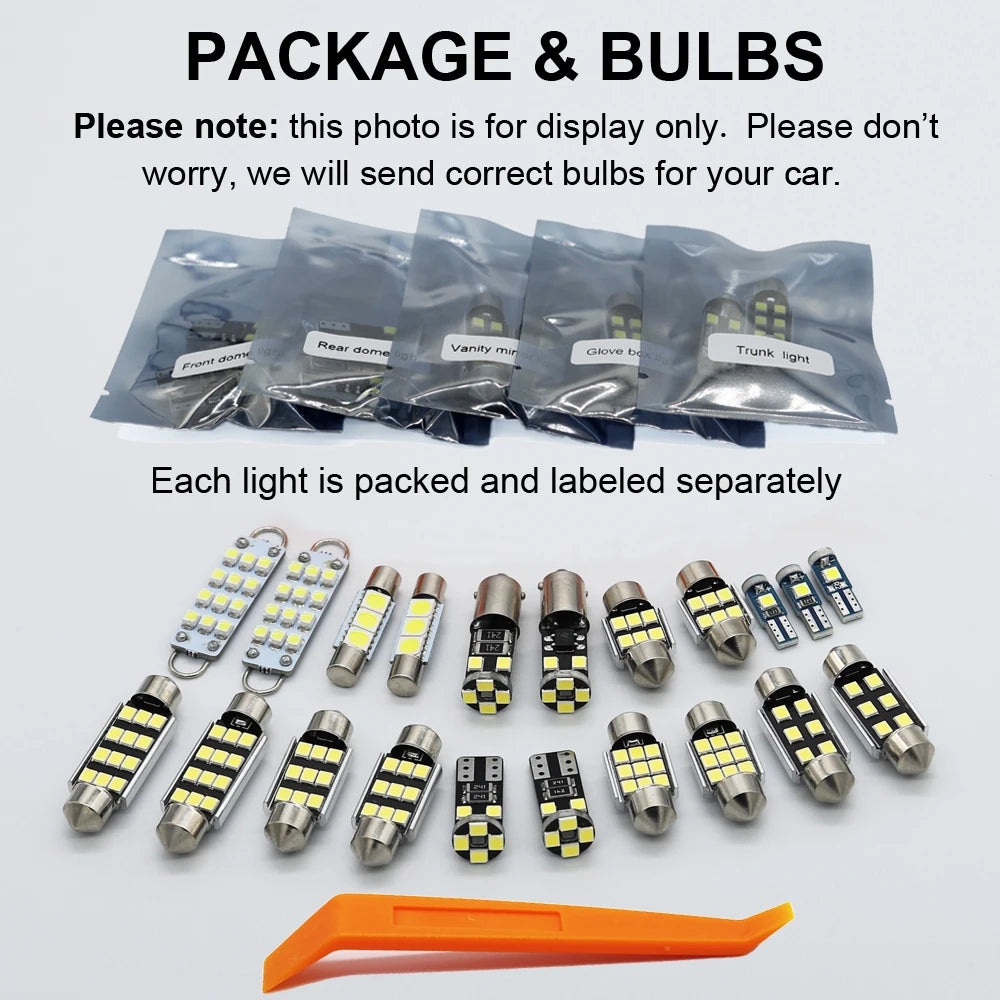 Mercedes LED Interior Dome & Trunk Light Kit (CLS CLA CLK) - image 3