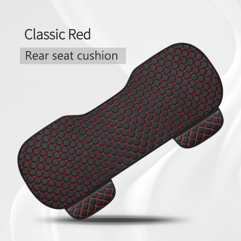 Minimalist PU Leather Car Seat Cushion, Universal Fit
