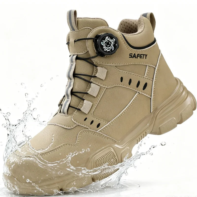 Lightweight Steel Toe Work Shoes with Rotating Buckle - image 20