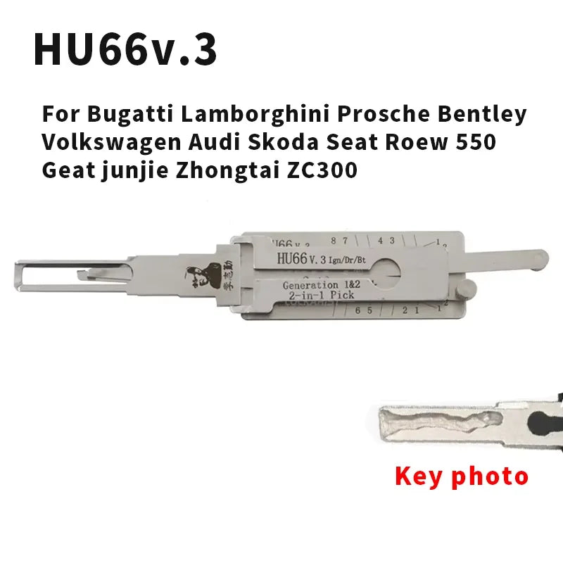 8PCS 2-in-1 Car Key Decoder Locksmith Tool for VW Audi BMW Mercedes - image 8