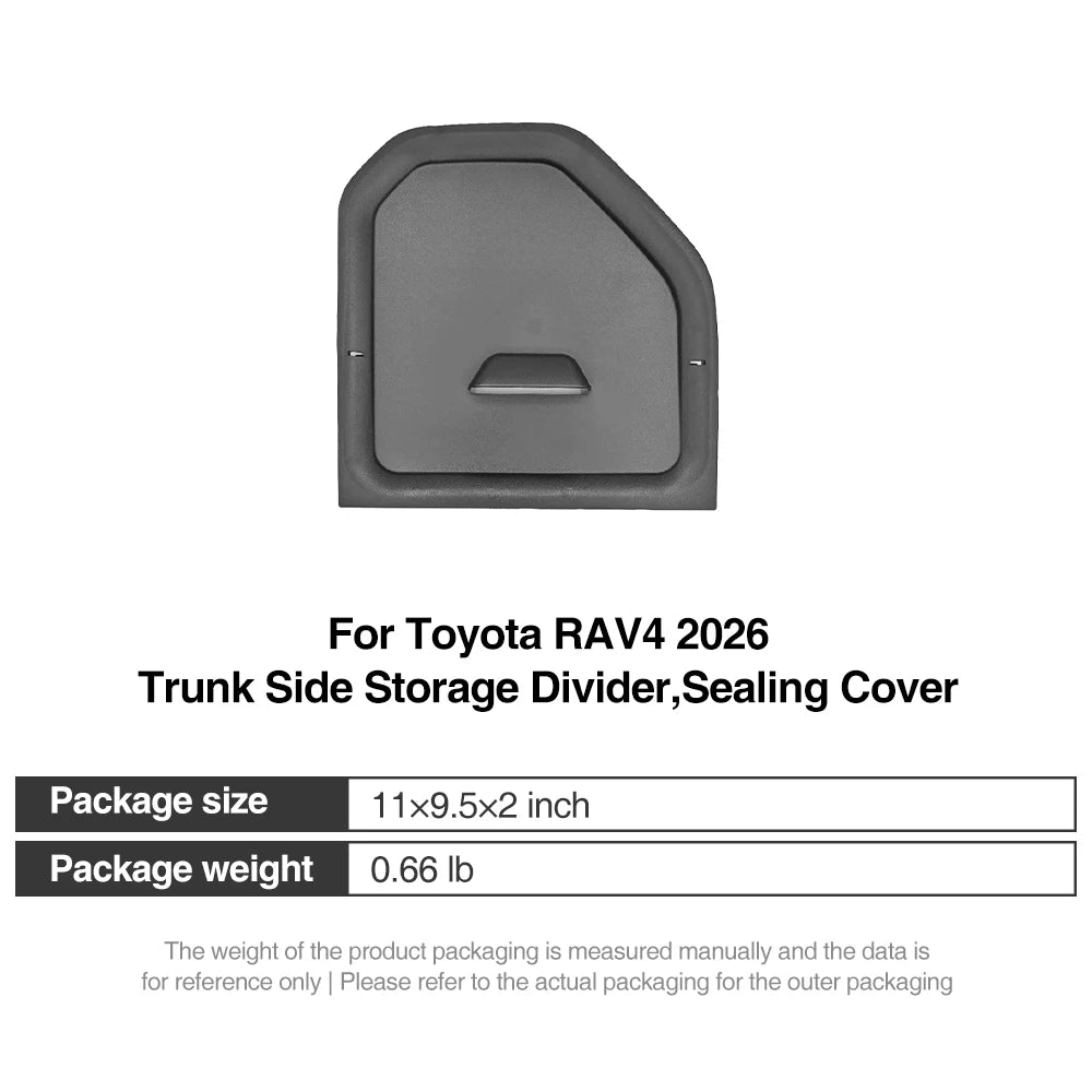 Trunk Side Storage Divider Cover for Toyota RAV4 2026