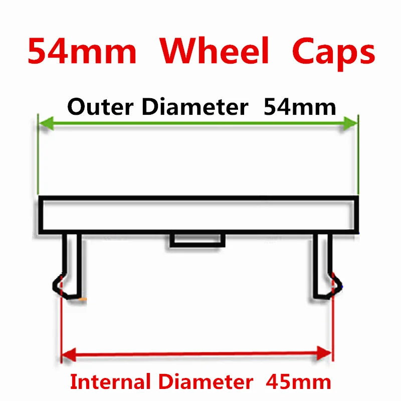 4x Opel Logo Hub Caps 54-68mm Dustproof Wheel Rim Covers - image 2