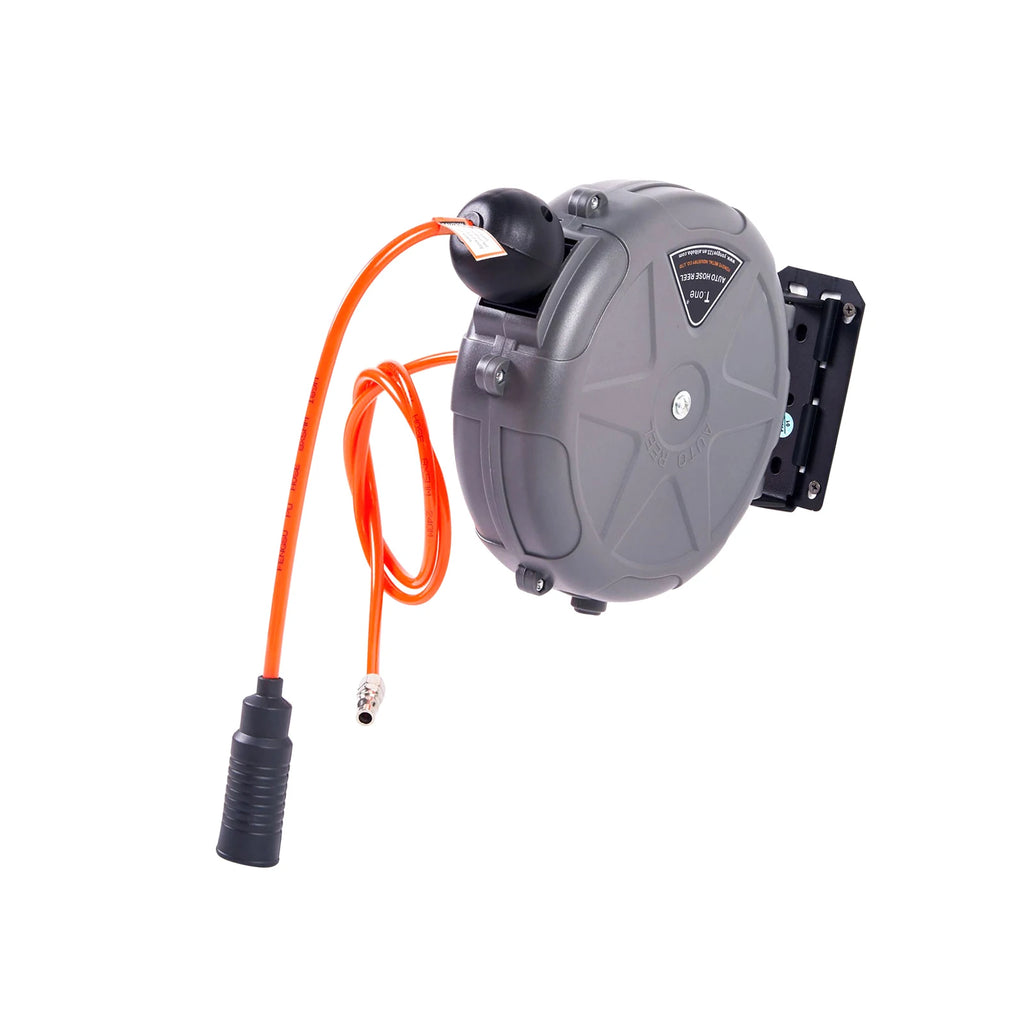 Car Automatic Retractable Hose Reel Heavy Duty 180 Swivel bracket Telescopic air drum reel for Garden Hose Reel Accessories