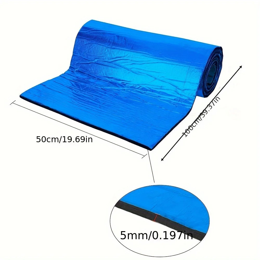 Aluminium foil insulation pads, self adhesive car hood heat and sound shield