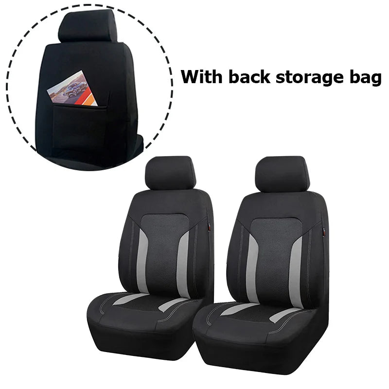 Universal Gray Mesh Car Seat Covers – Airbag Compatible - image 5