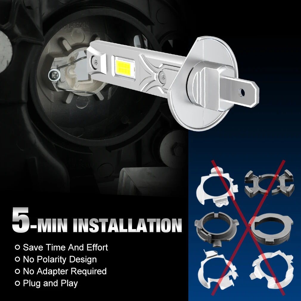 XSTORM H1 LED Headlight Bulb 60000LM 150W Brightness - image 4