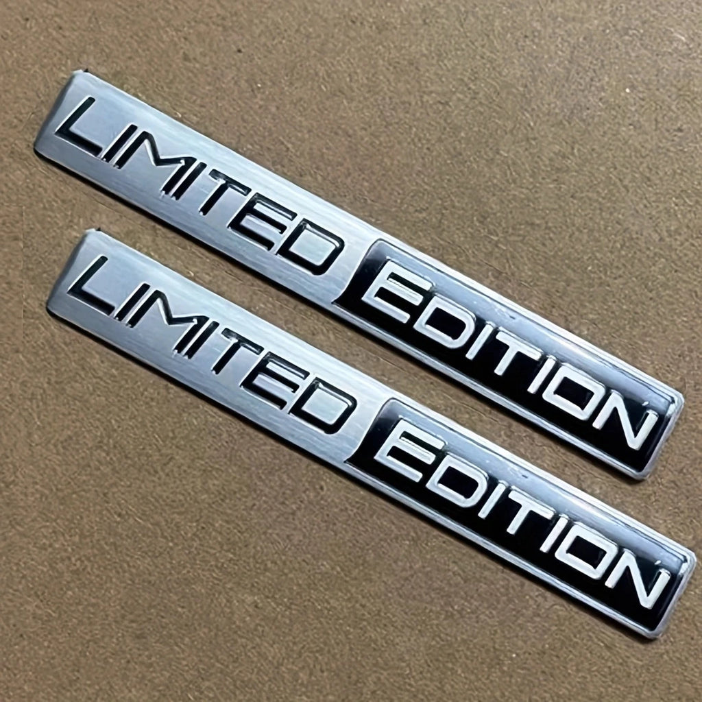 2pc 3D Metal Limited Edition Badge Decals for Trunk and Fender - view 2