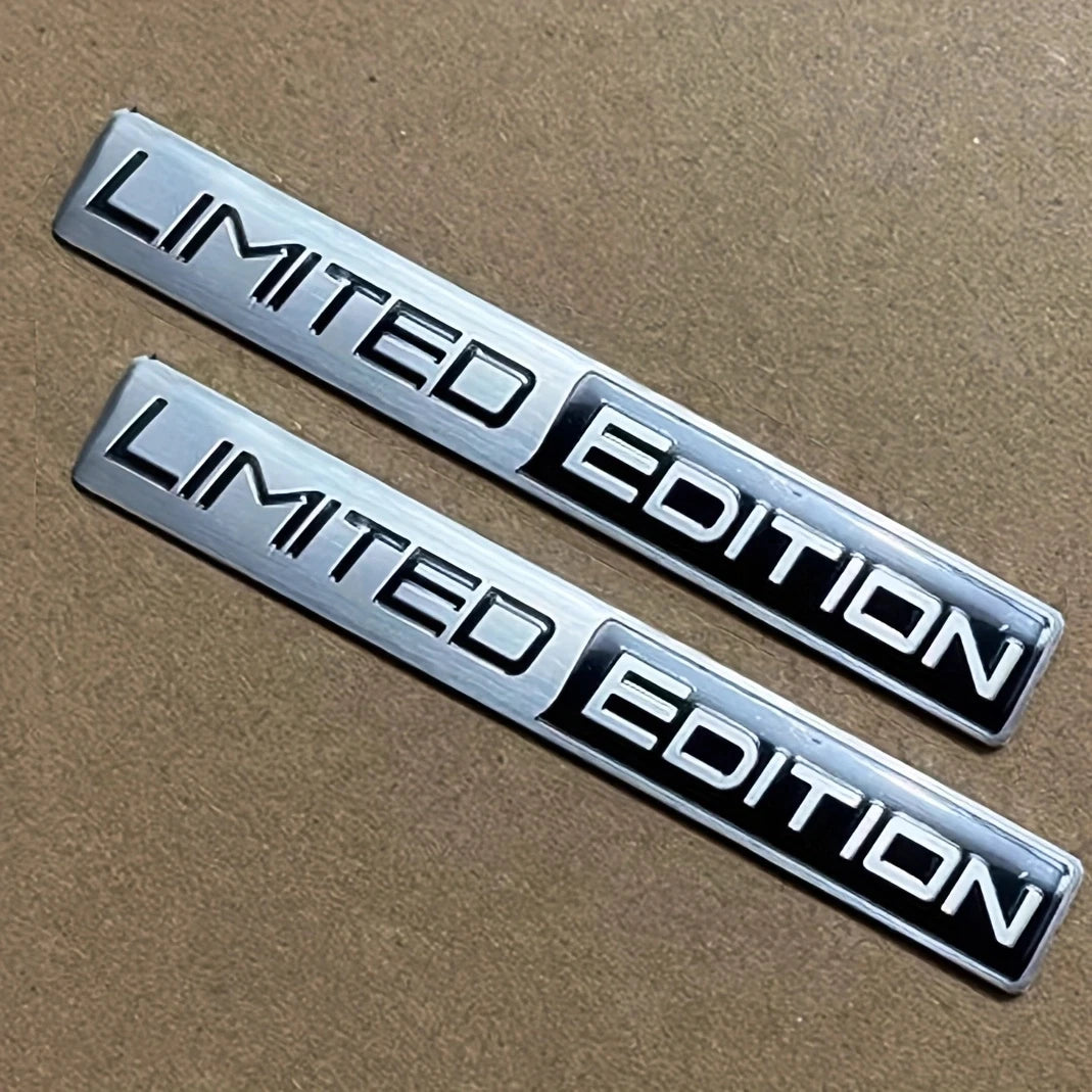 2pc 3D Metal Limited Edition Badge Decals for Trunk and Fender - view 2