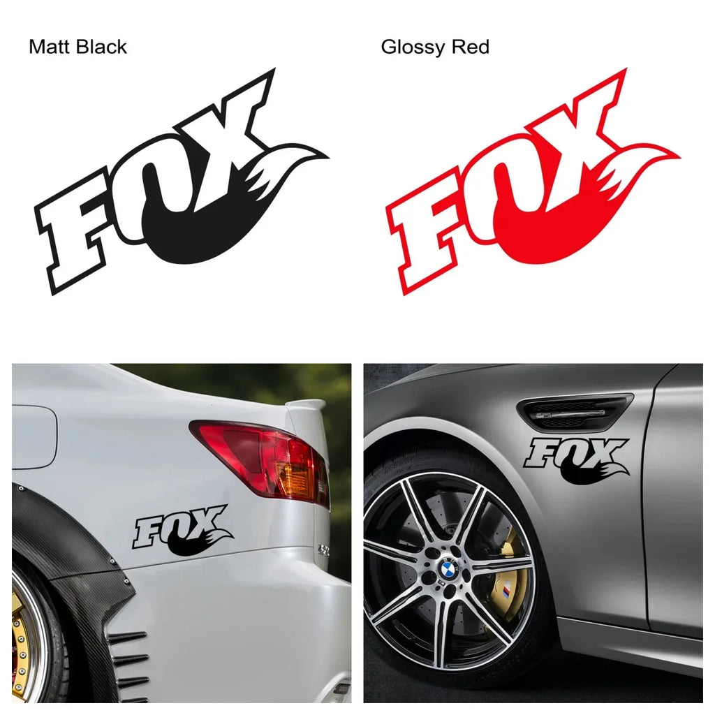 Fox Design Vinyl Car Sticker for Window, Motorcycle and Laptop