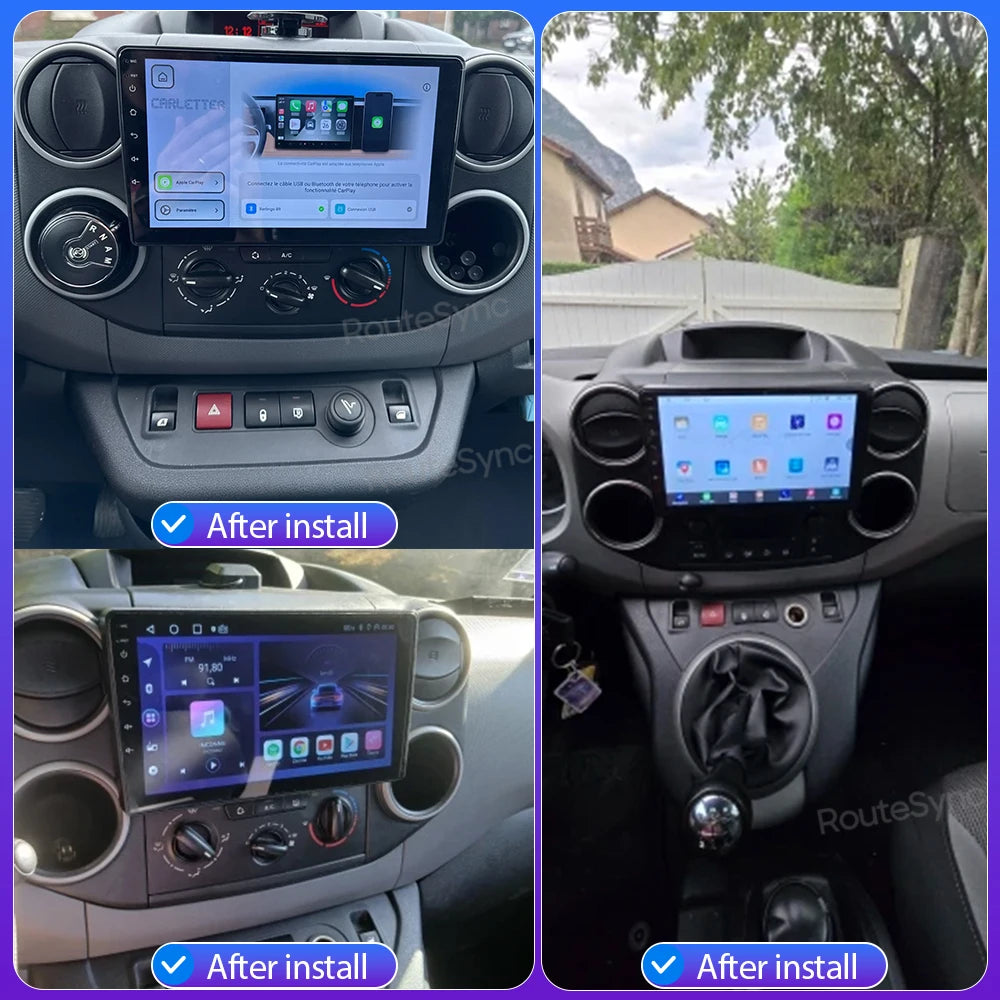 9-Inch Android 16 Car Multimedia Player GPS Peugeot Citroen - image 3