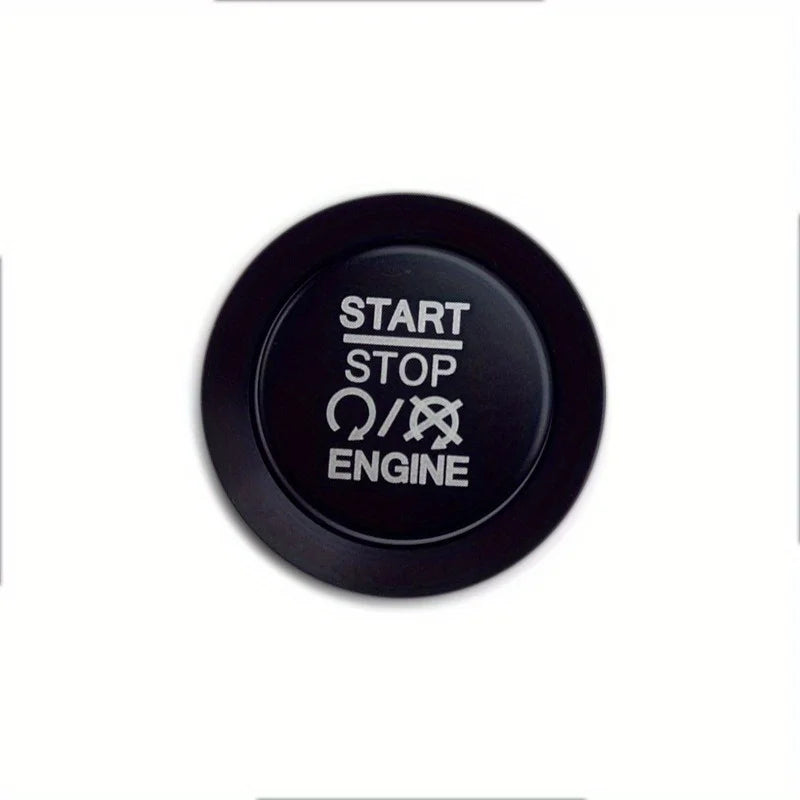 For Jeep Grand Cherokee Push to Start Button Red Metal Decal Covers Decor Trims for Jeep Grand Cherokee Accessories 2014-2022