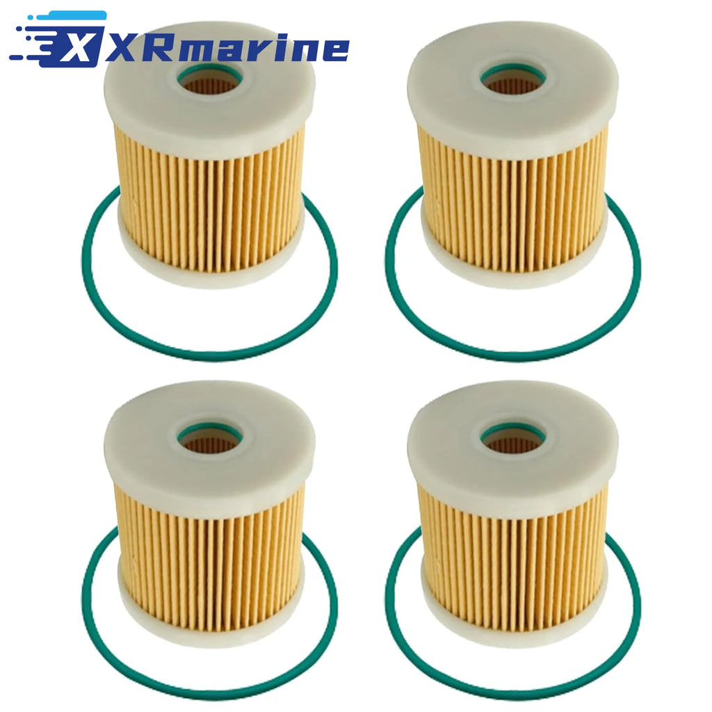 4-Pack Fuel Water Separator Filters for Yamaha and Honda Outboards