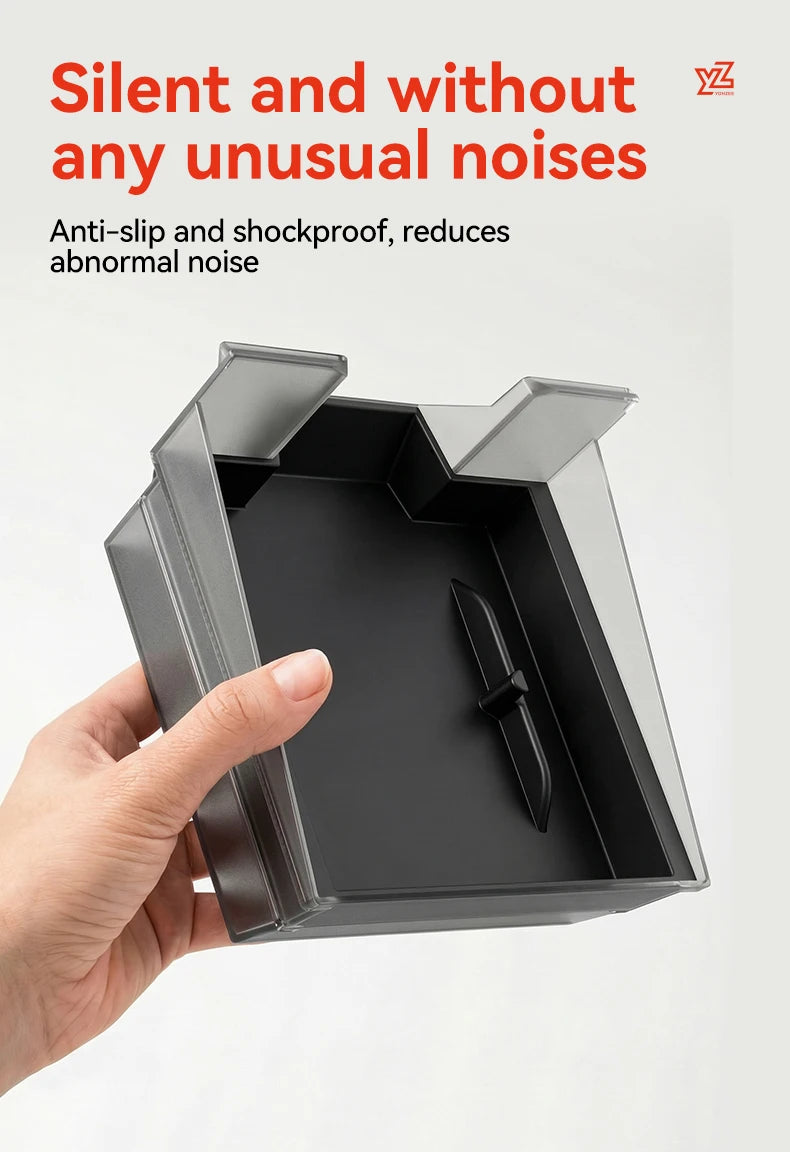 Double-Layer Armrest Storage Box for Tesla Model Y and Model 3