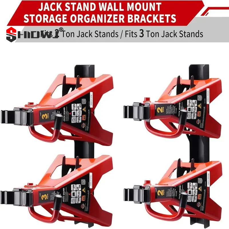Jack Stand Wall Mounted Storage Rack Organizer Hanger Hook Heavy Duty Bracket