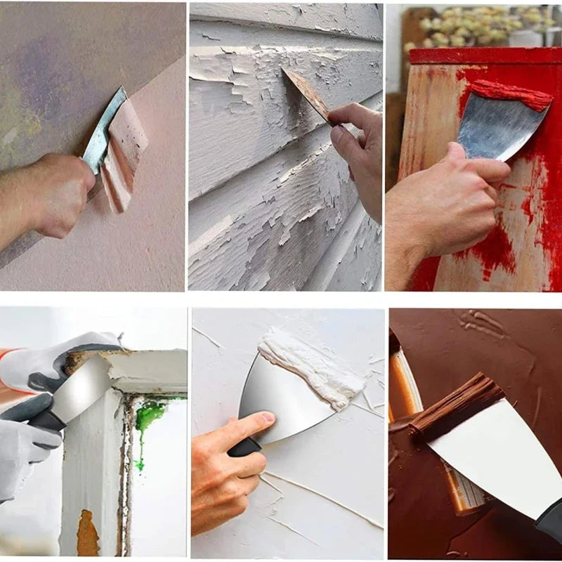 2/3/4/5 Inch Stainless Steel Putty Knife Scraper Shovel Paint Tools Construction Tools Household Industrial Cleaning