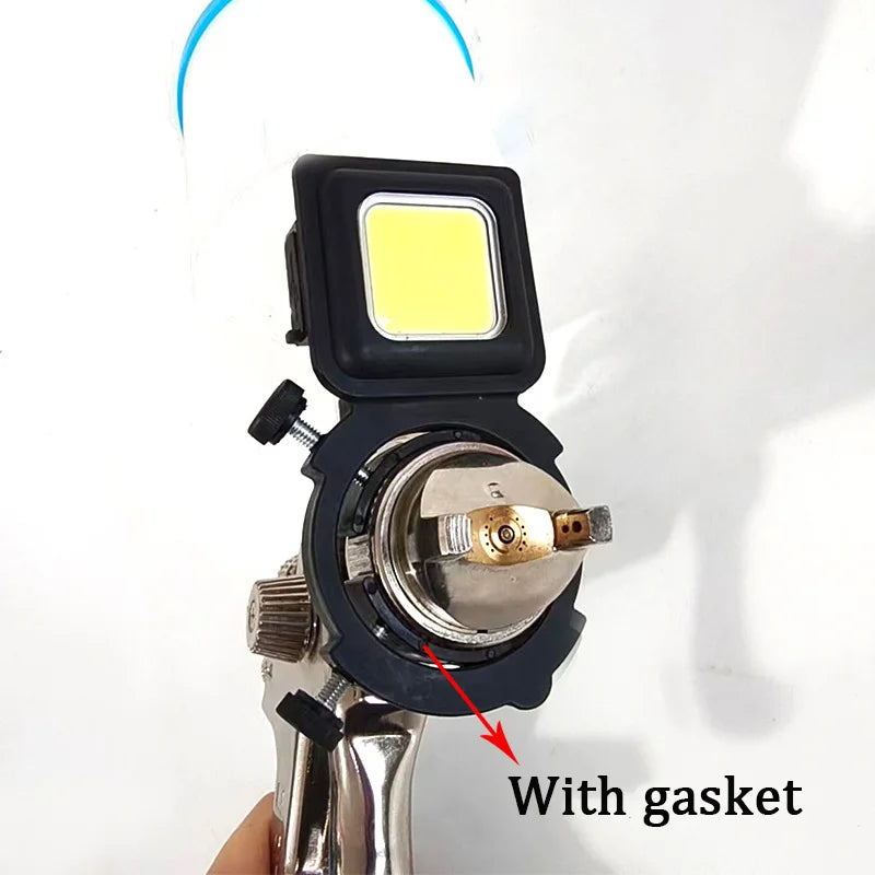 Paint Spray Gun Light Paint Spray Gun with Fill Light Automotive Sheet Metal Spraying Tools Rechargeable Single Head
