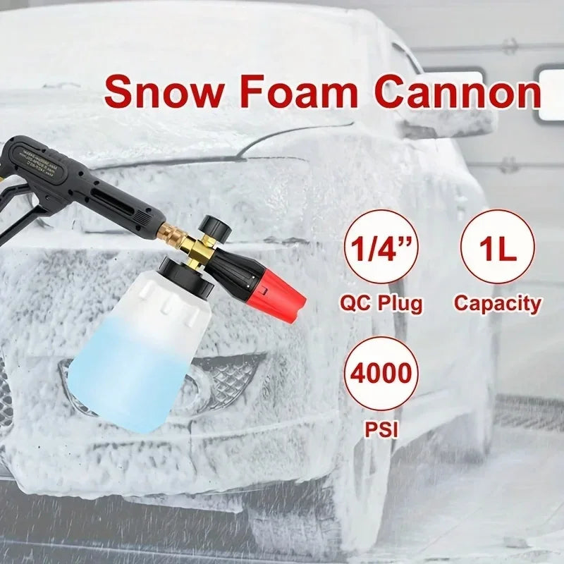 High pressure snow foam cannon, adjustable foam gun for pressure washers
