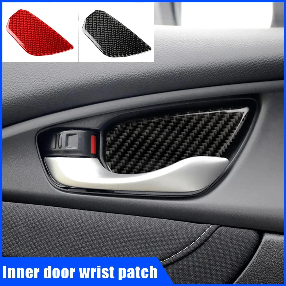 Door Handle Bowl Cover Trim Stickers for Civic 2016-2019, 4-Pack