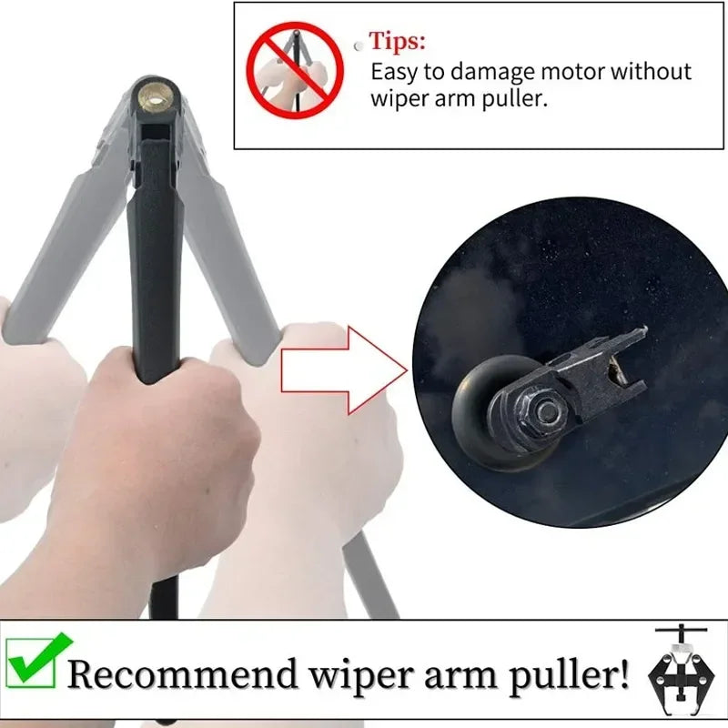 3-Jaw Extractor Bearing Puller Car Inner Bearing Gear Windshield Wiper Arm Remover
