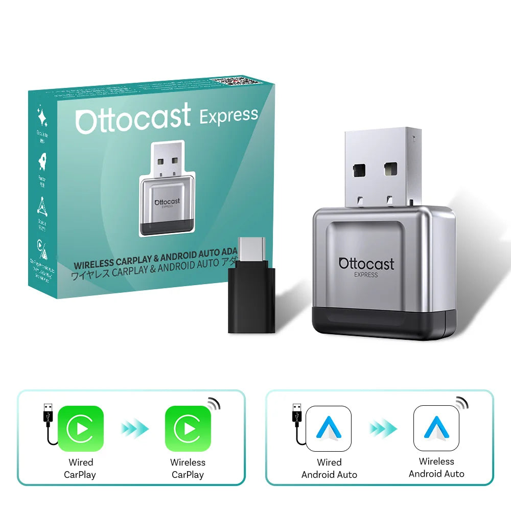 OTTOCAST Play2Video Ultra Wireless CarPlay AI Box Netflix YouTube - image 7