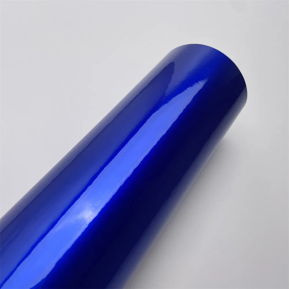 Blue Glossy Car Vinyl Wrap Film - Color Change Sticker - image 6