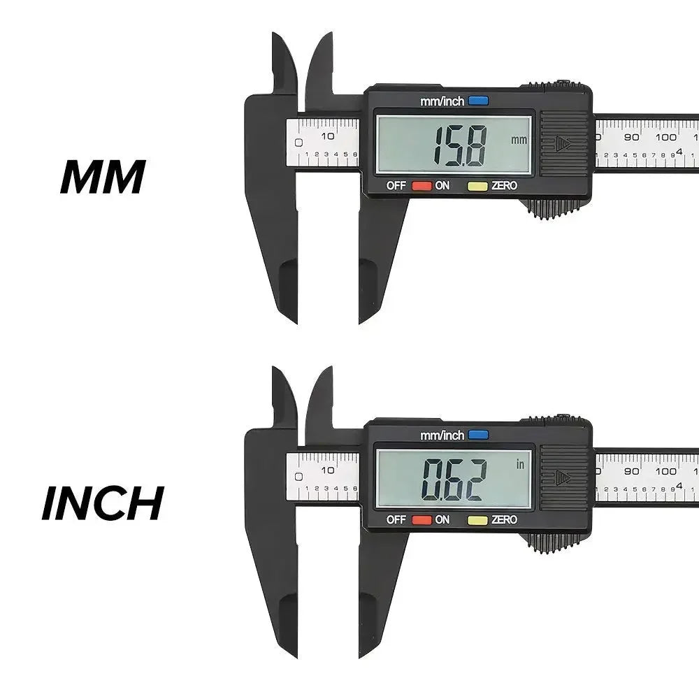 Precision Electronic Digital Caliper with Carbon Fiber Dial Vernier 100mm/150mm Micrometer Measuring Tool Digital Ruler