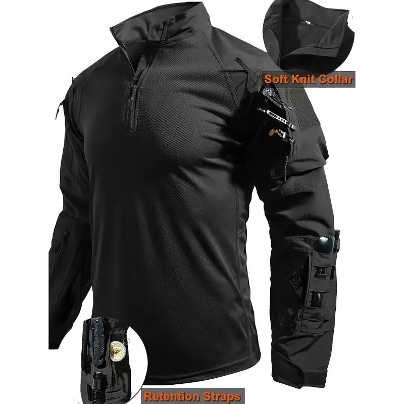 Men's Long-Sleeve Multi-Pocket Tactical Shirt - image 15