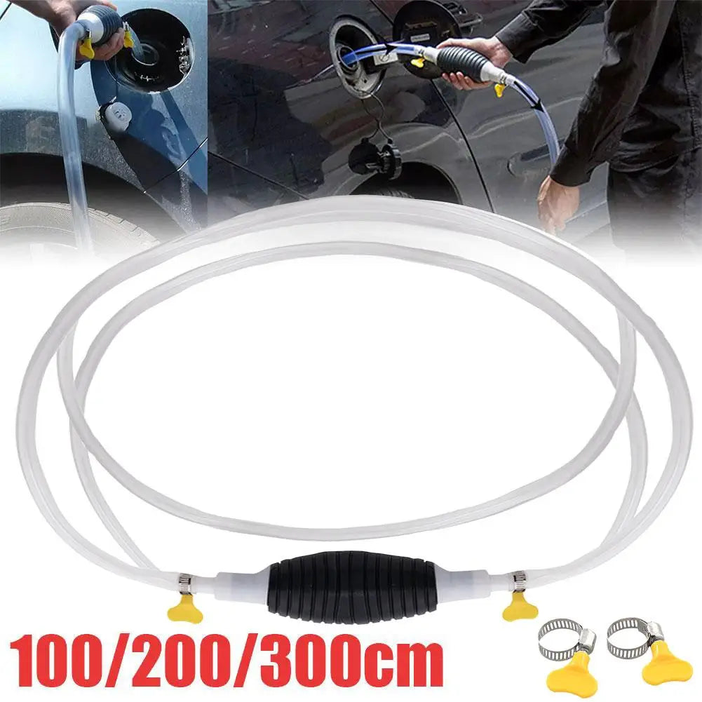 Manual Siphon Pump Portable Oil Extractor Gasoline Diesel Suction Hose Multifunctional Liquid Vacuum Cleaner Liquid Transfer